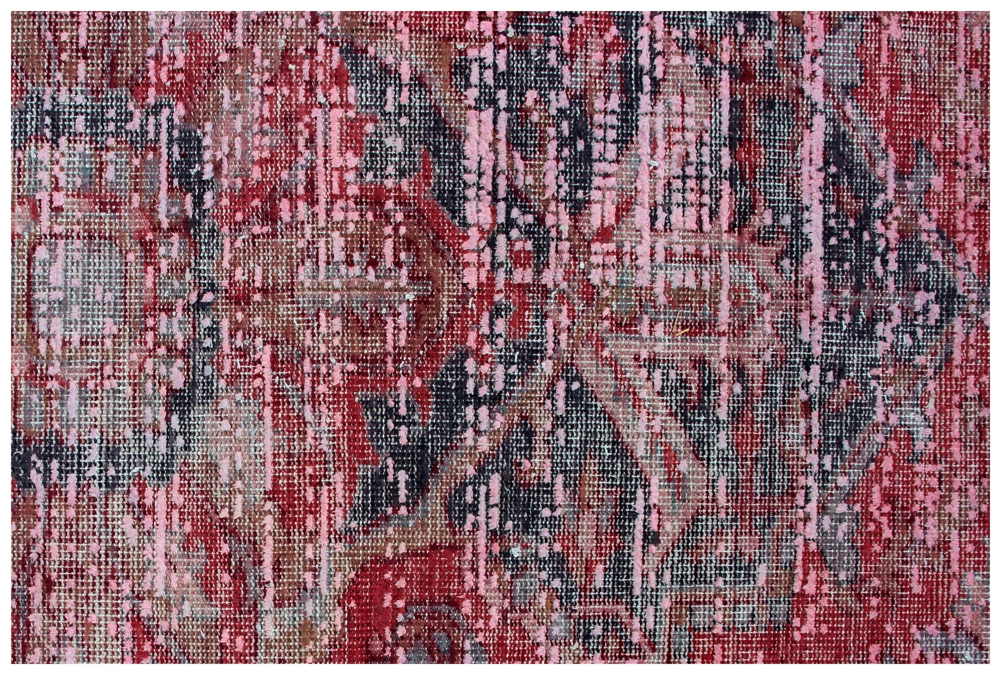 Timeless Hand Knotted Rug 7.6x9.6 - Red Pink Teal Vintage Medallion 45 KPSI Bhadohi Rugs