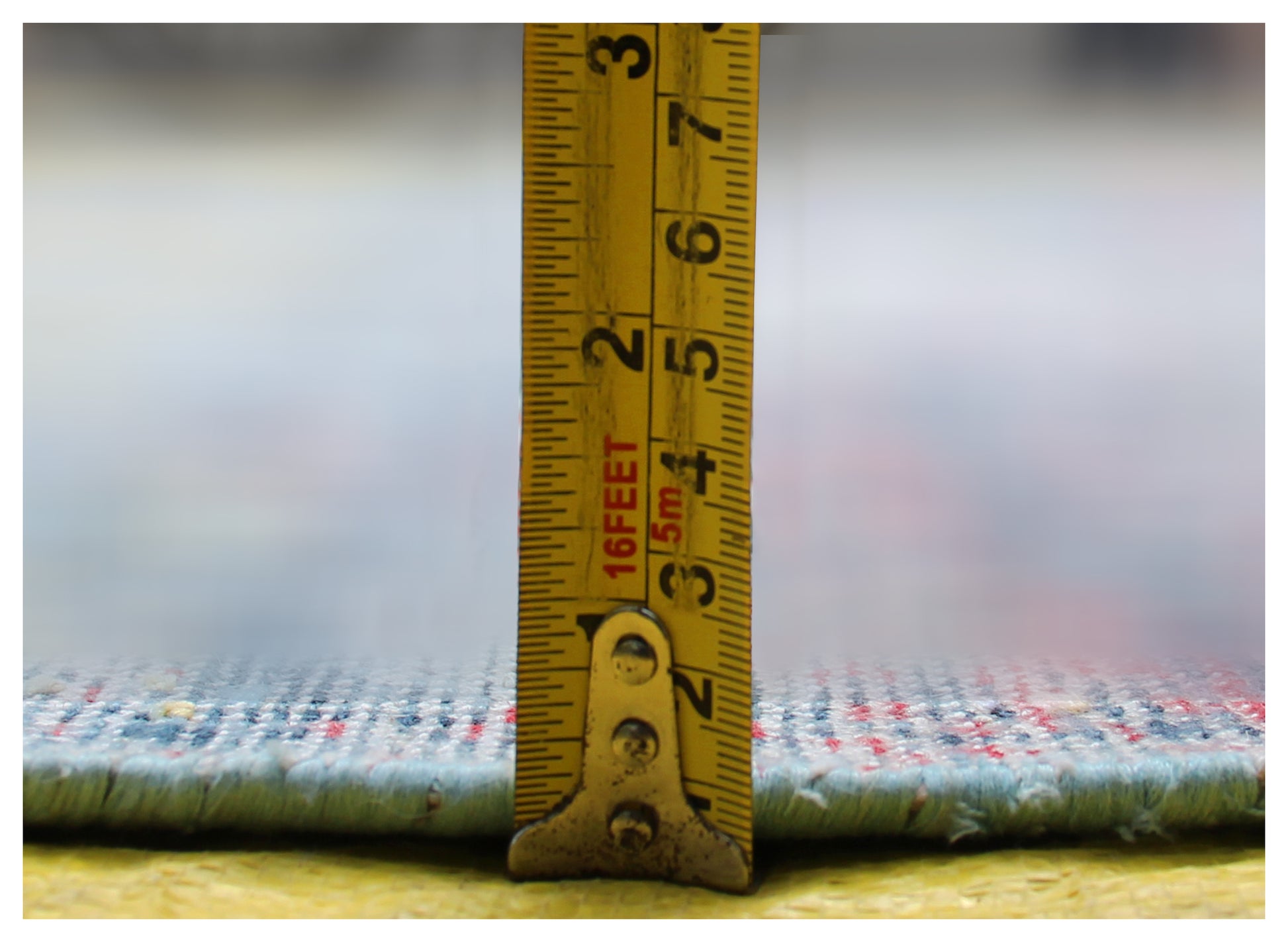 Sophisticated Hand Knotted Rug 8x10 - Blue Teal Pink Vintage Geometric 45 KPSI Bhadohi Rugs