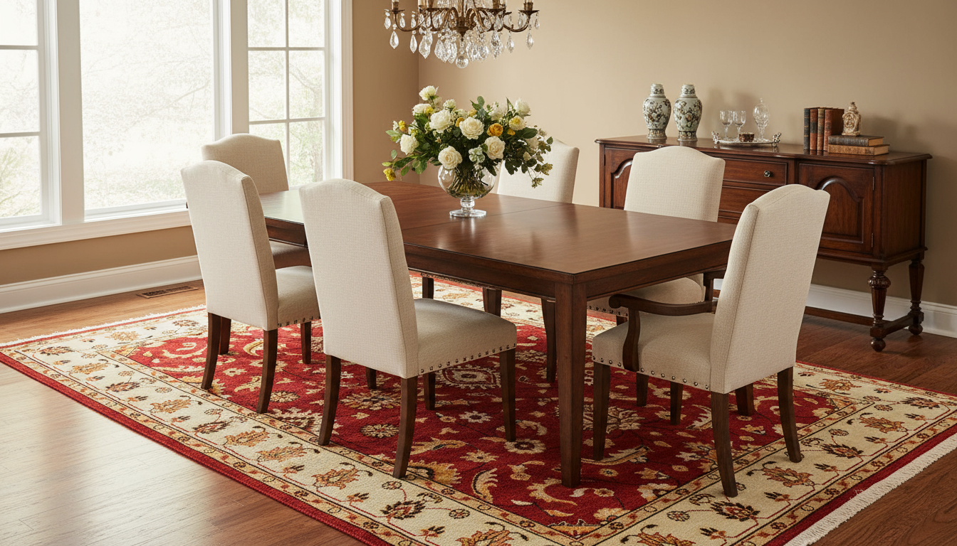 Traditional Persian Floral Hand Knotted Red Ivory 8x10 Wool Area Rug